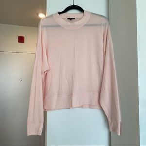 J. Crew Light Pink Crew Neck Sweater